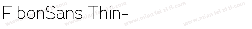 FibonSans Thin字体转换